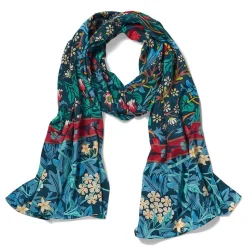 William Morris Mixed Patterns Oblong Silk Scarf